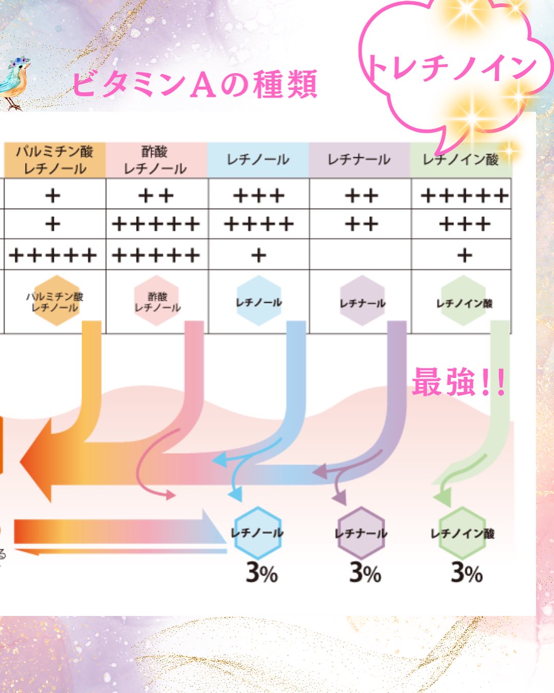ビタミンAの種類